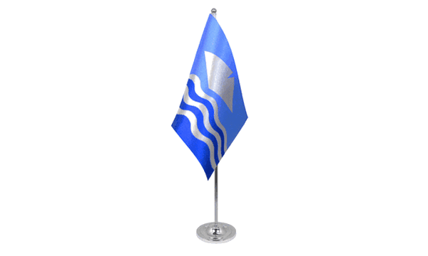 Isle of Wight New (Waves) Satin Table Flag